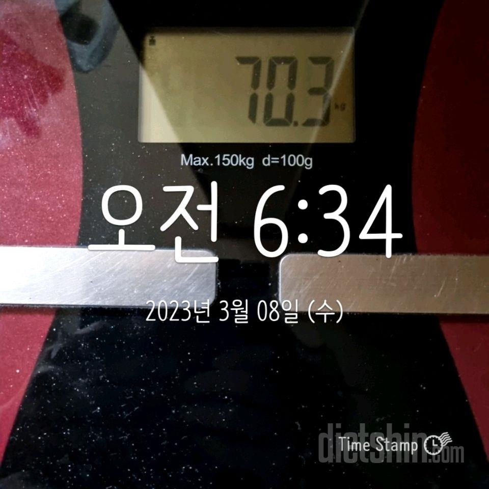 7일 아침 몸무게 재기11일차 성공!