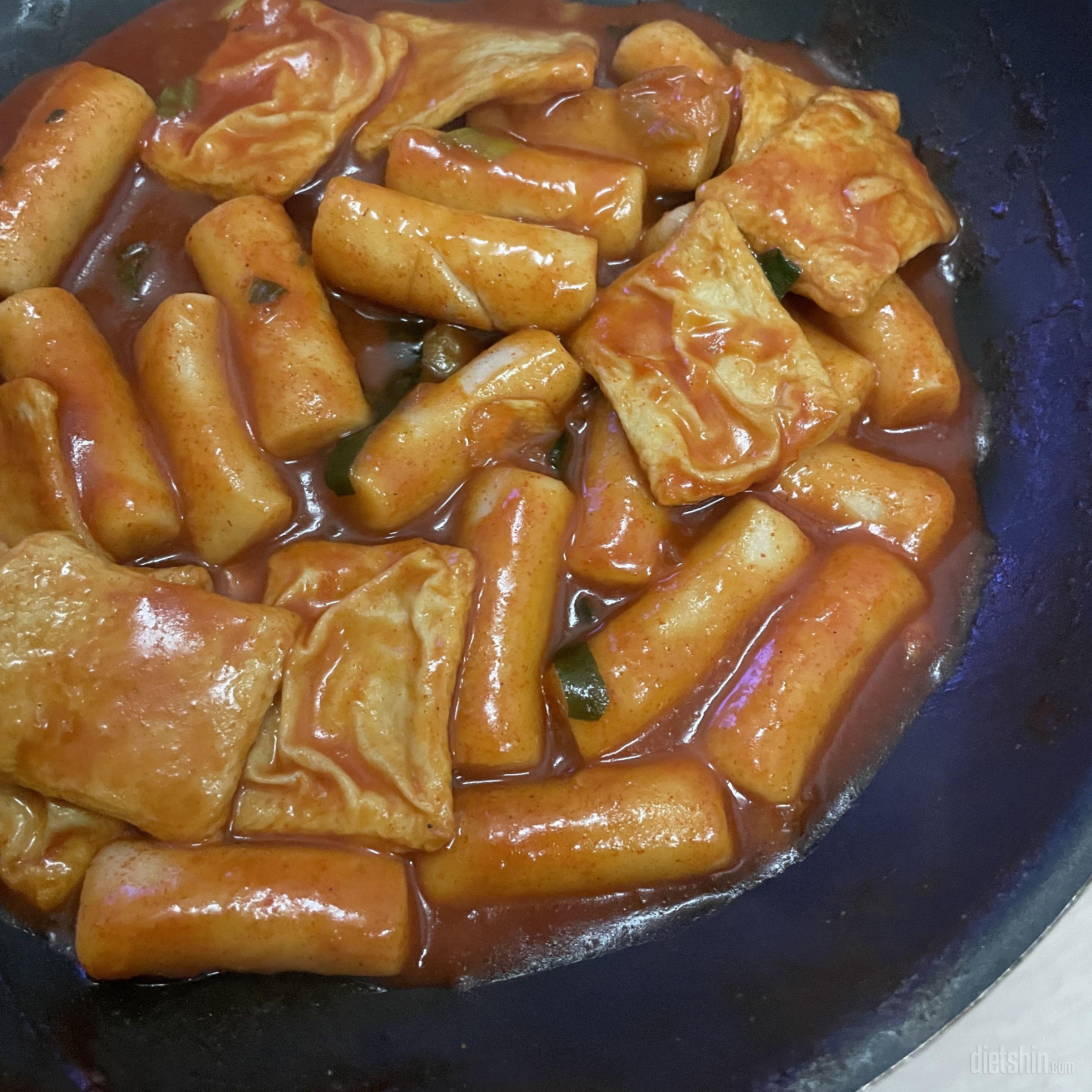 진짜 그냥 떡볶이 맛이에요 ㅜㅜ 양