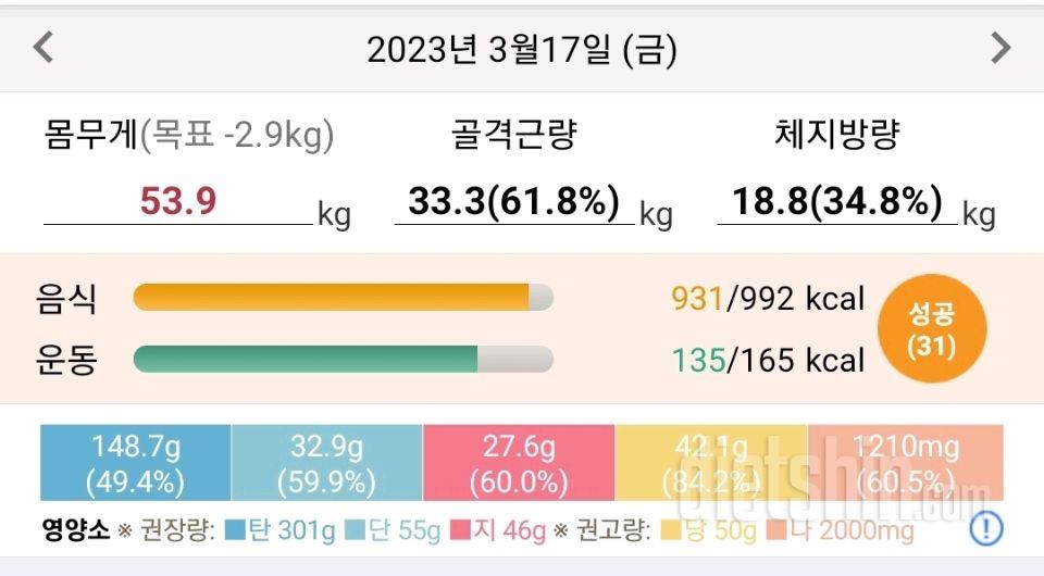 30일 당줄이기8일차 성공!