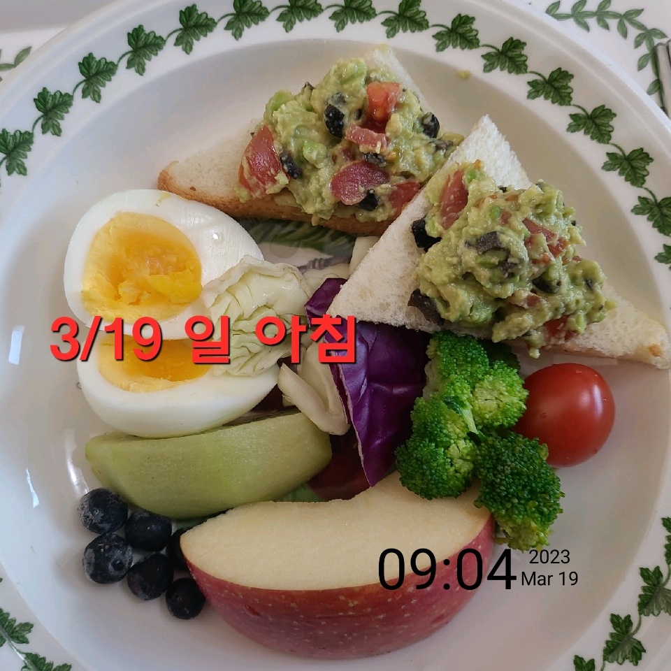 03월 19일( 아침식사 369kcal)