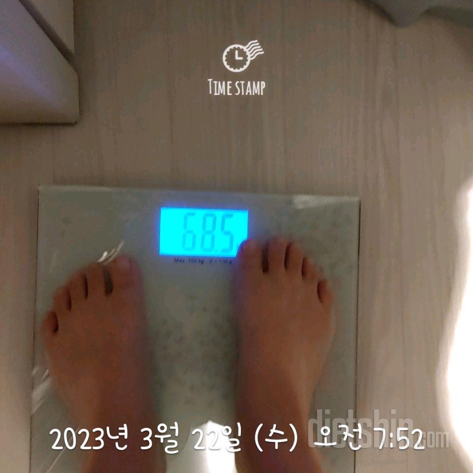 7일 아침 몸무게 재기3일차 성공!