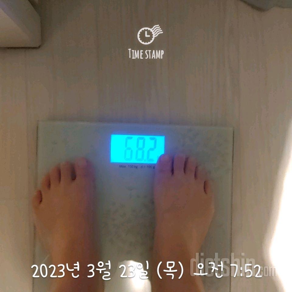 7일 아침 몸무게 재기4일차 성공!