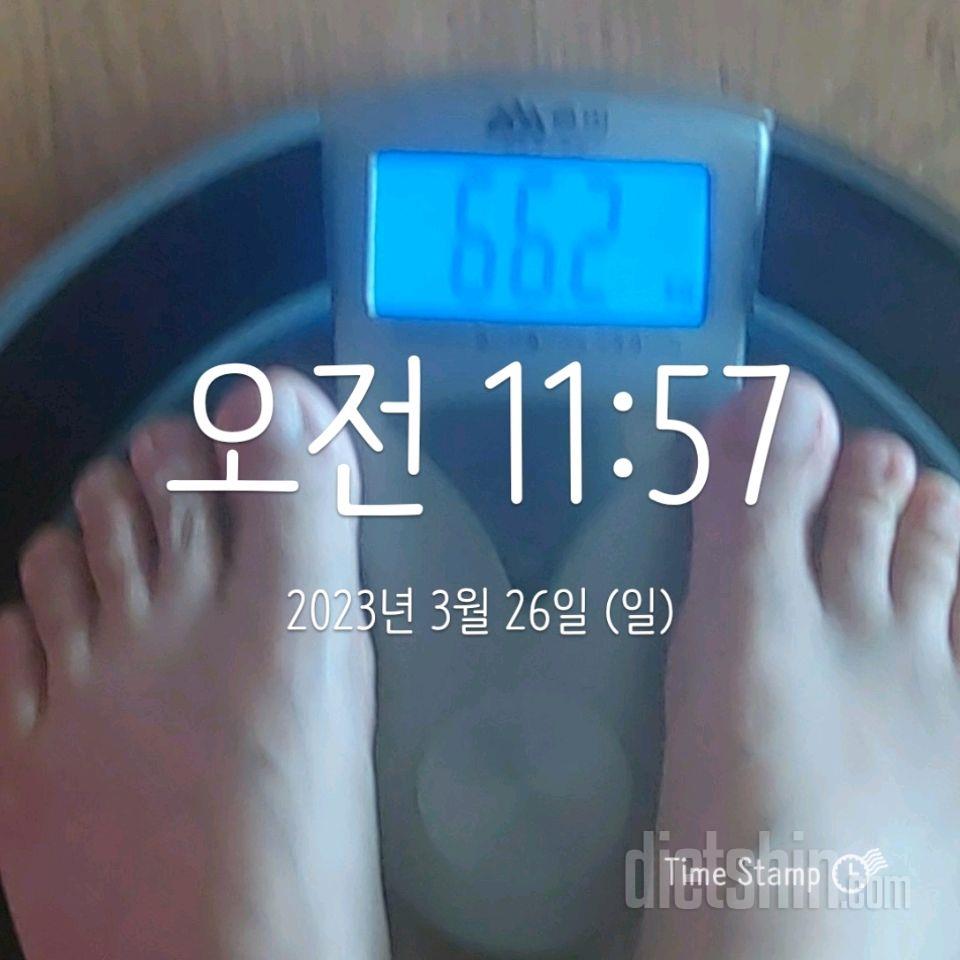 7일 아침 몸무게 재기5일차 성공!