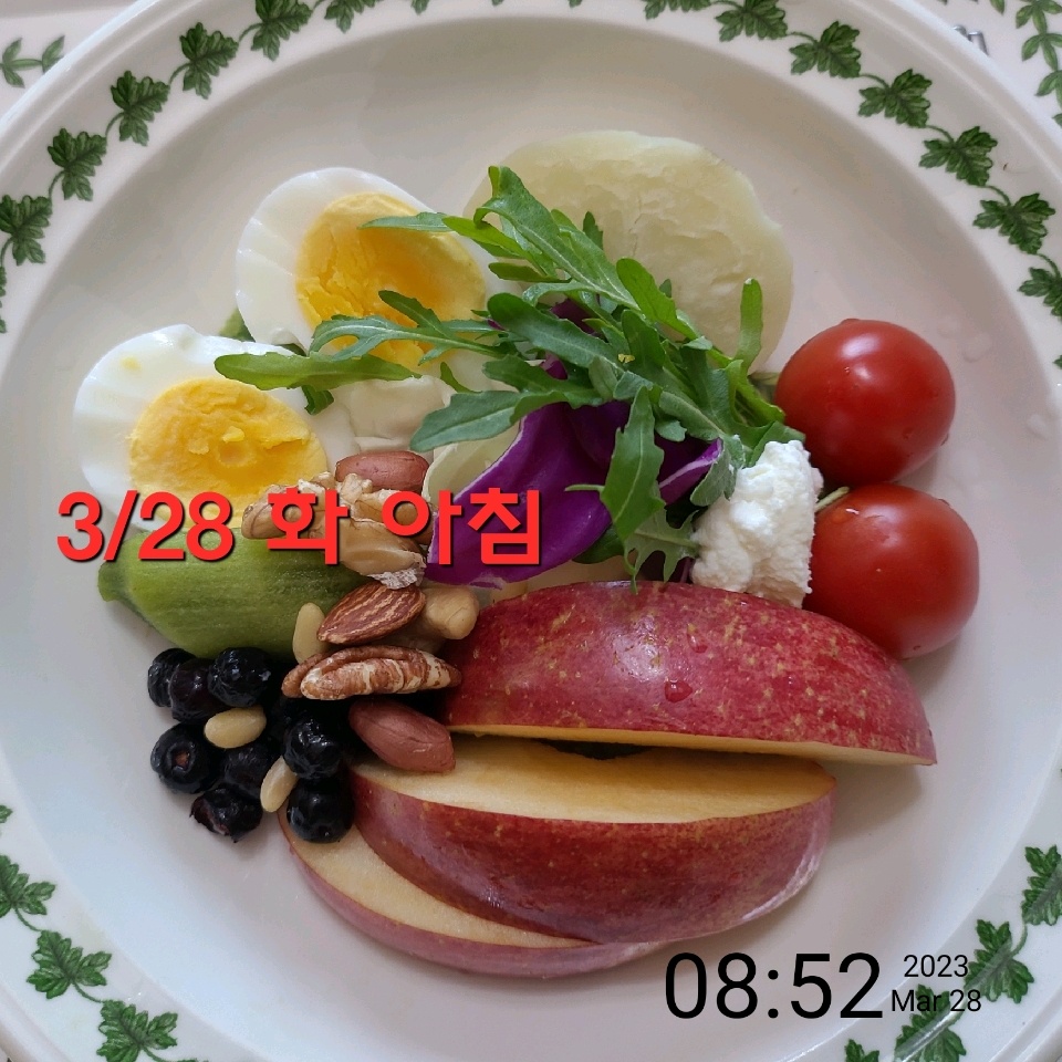 03월 28일( 아침식사 333kcal)