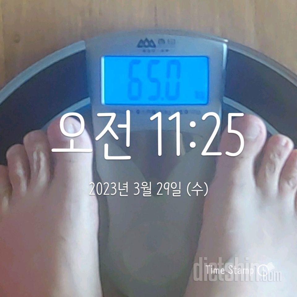 7일 아침 몸무게 재기8일차 성공!