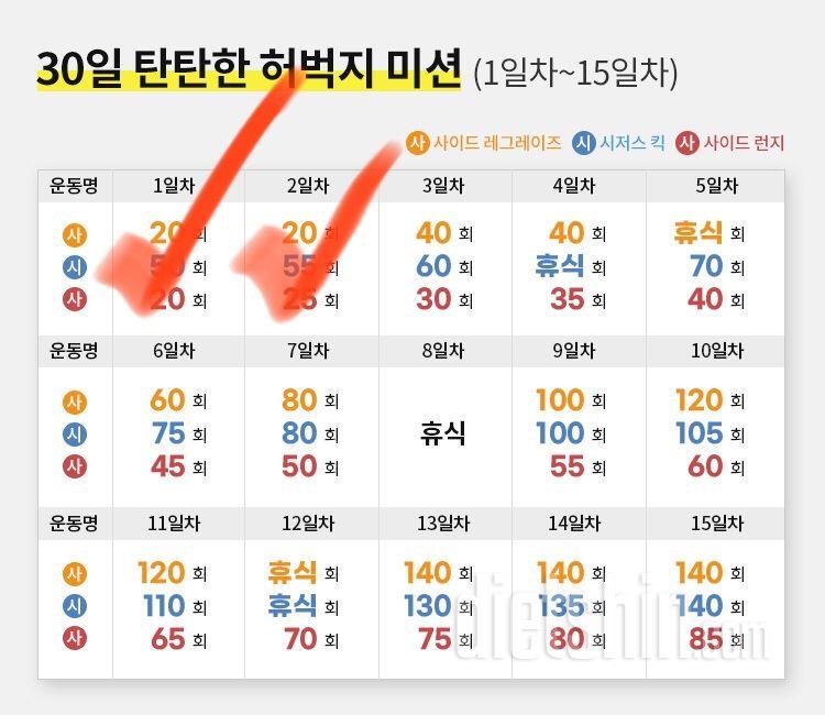 30일 탄탄한 허벅지2일차 성공!