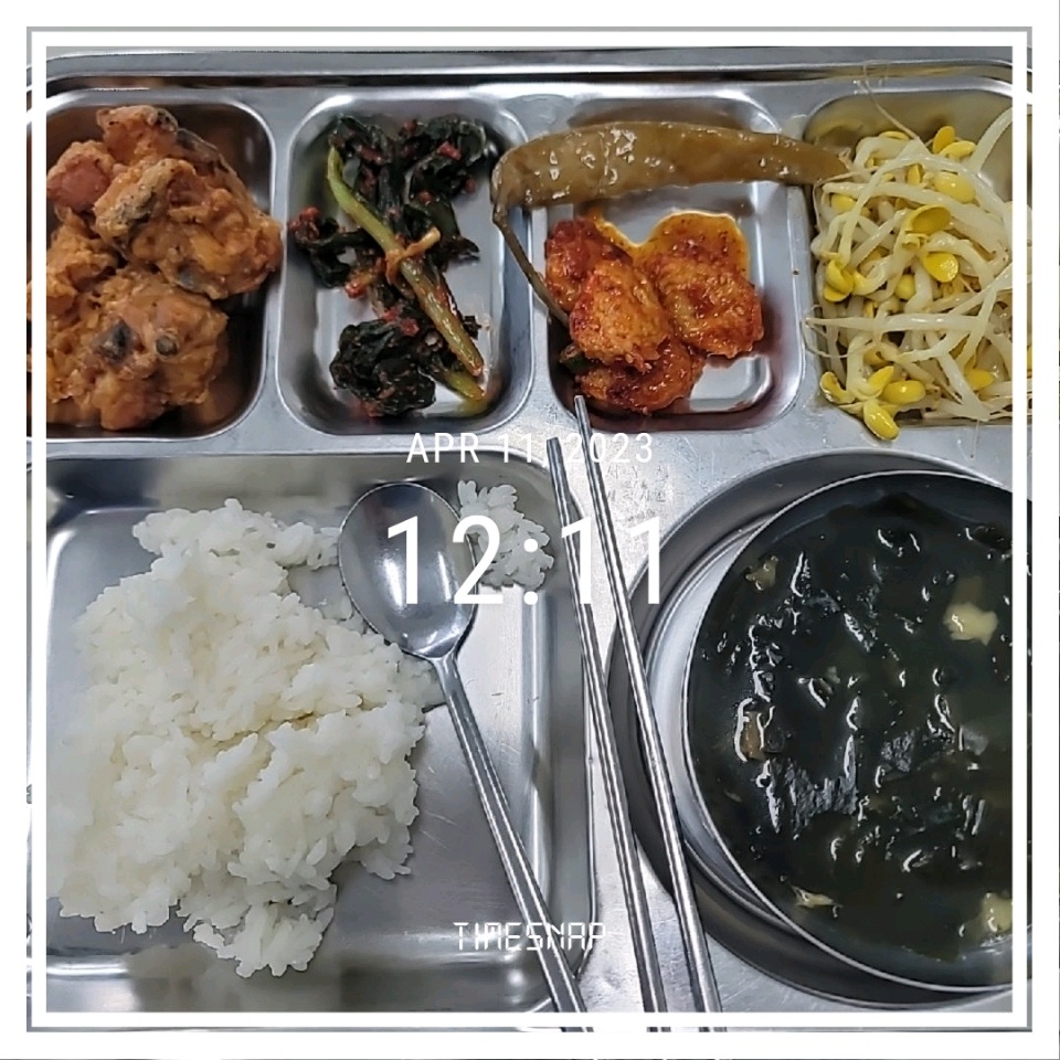 04월 11일( 점심식사 734kcal)