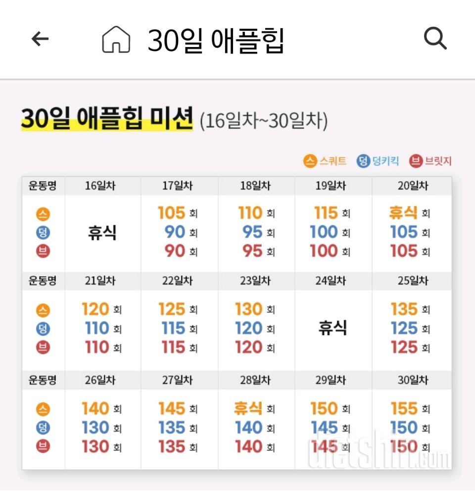 30일 애플힙114일차 성공!