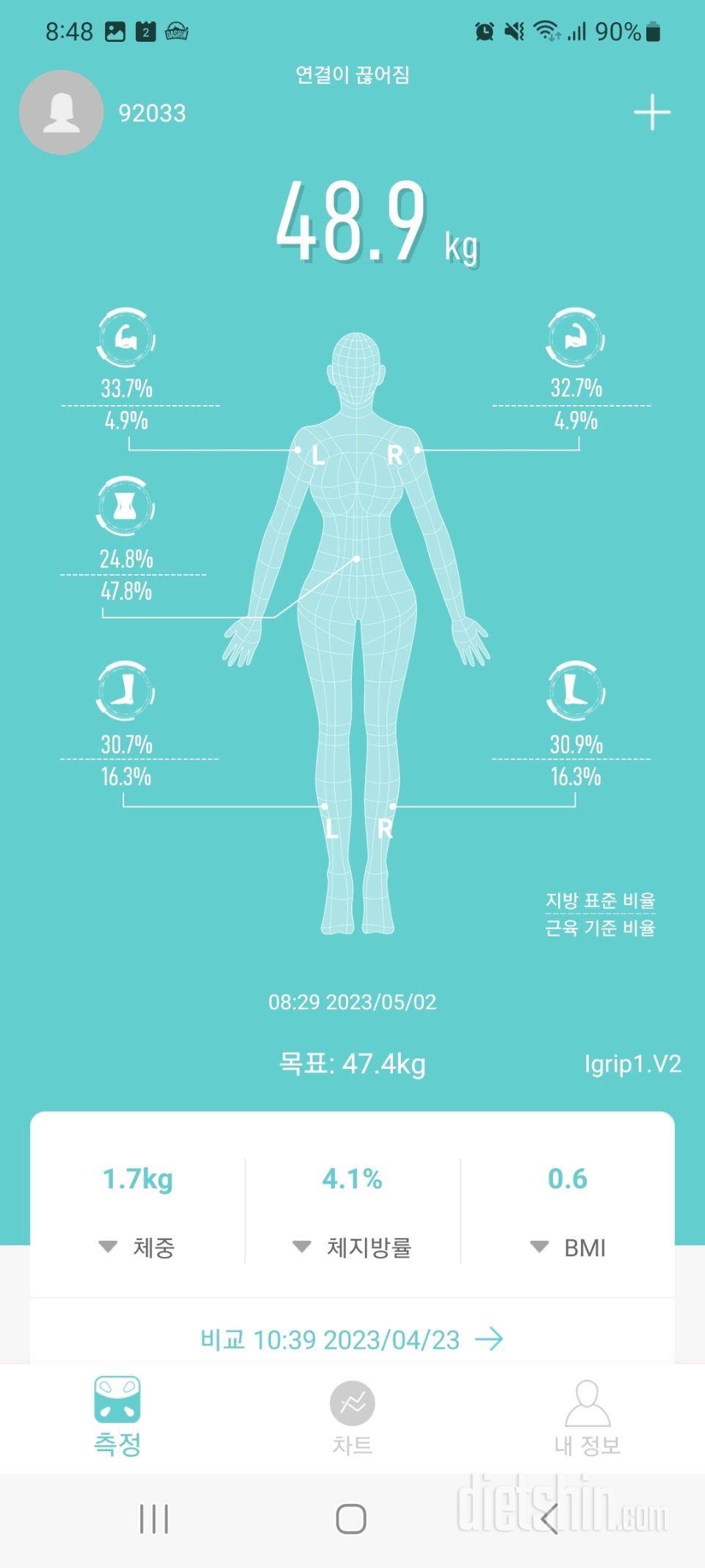 마른비만 탈출기 이번엔 성공하자!! 53kg->48.9kg