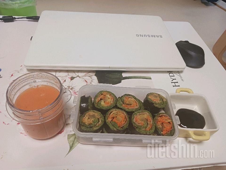 시금치당근김밥