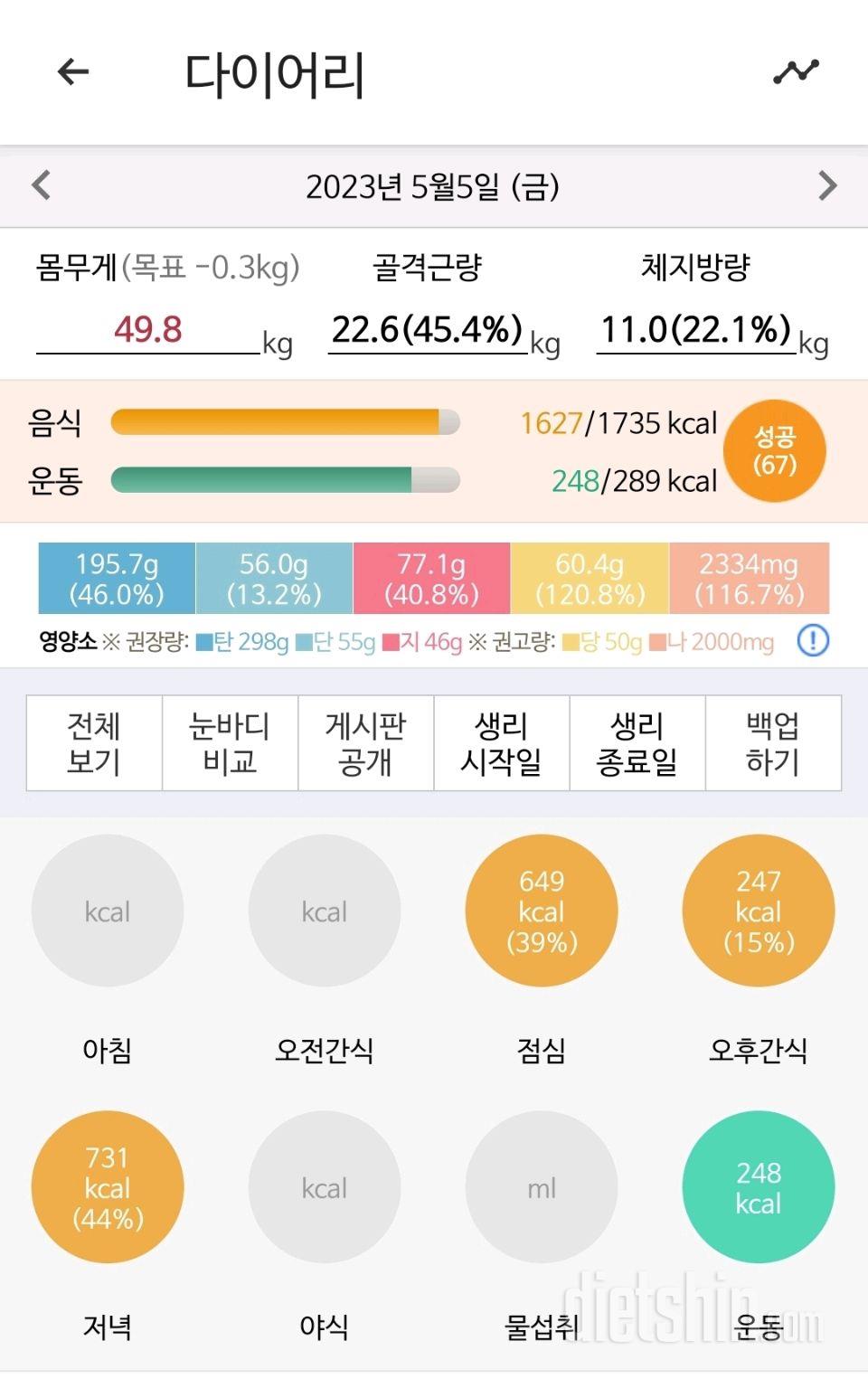 30일 야식끊기85일차 성공!