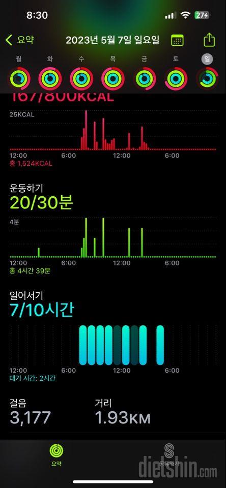 D+41 5/7 운동없이 속세의 맛 1탄