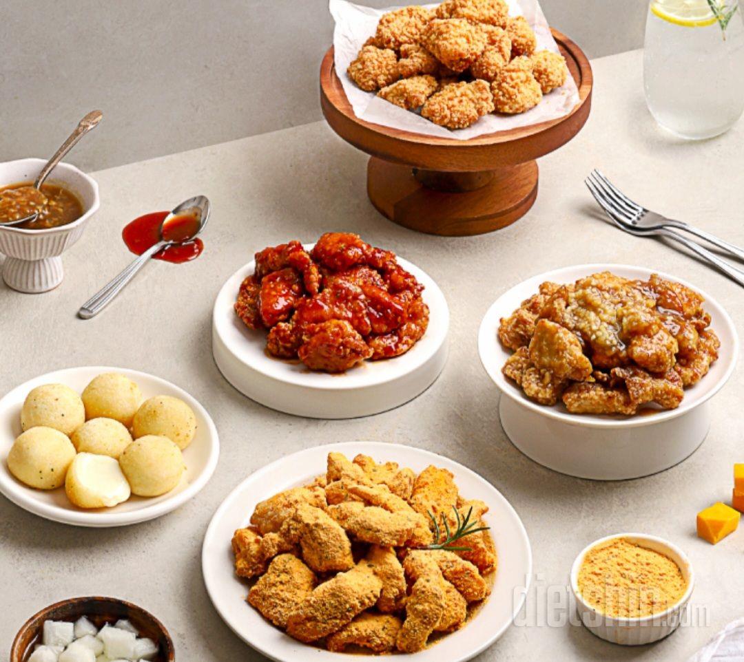 핫도그, 치즈볼, 씬피자 베지 시켰어