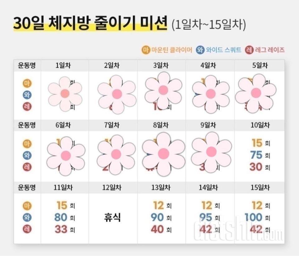 30일 체지방 줄이기9일차 성공!