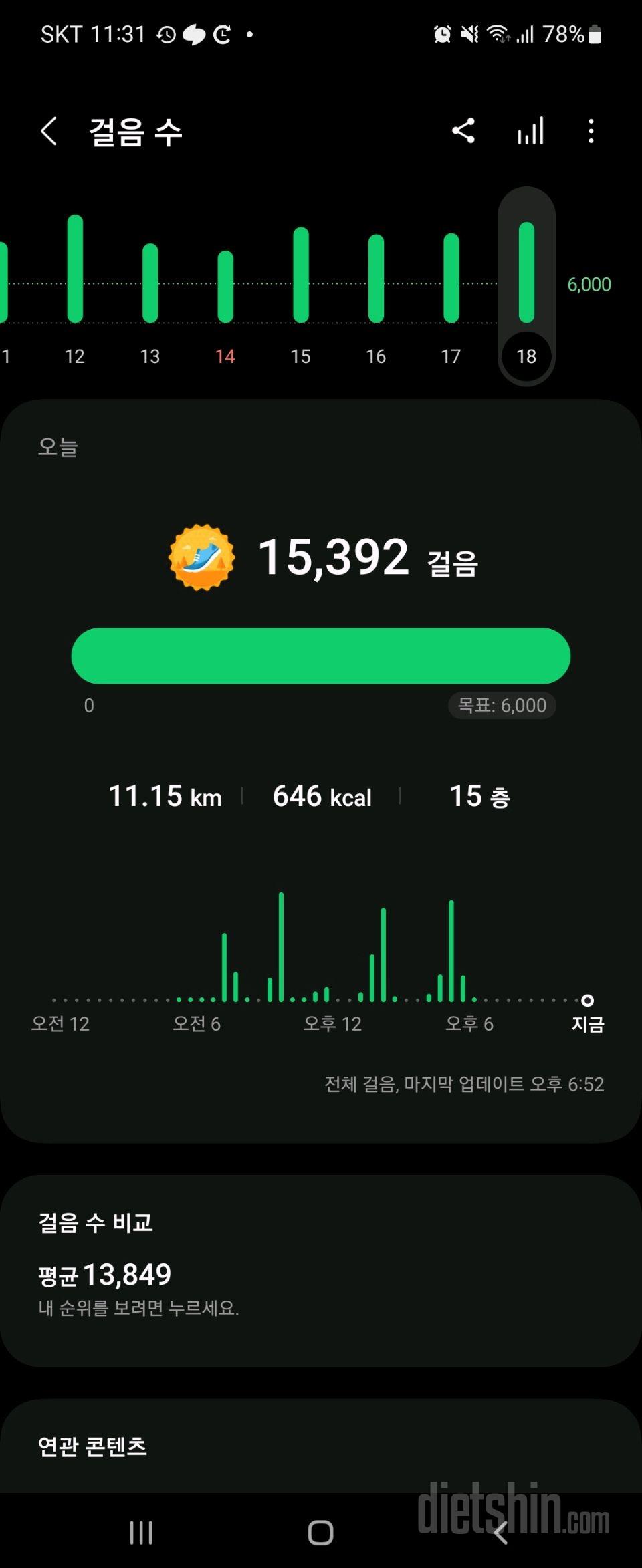 30일 만보 걷기21일차 성공!