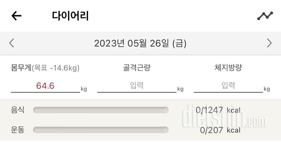 7일 아침 몸무게 재기 1일차 성공!