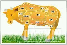 소고기 부위별 칼로리예요~~~