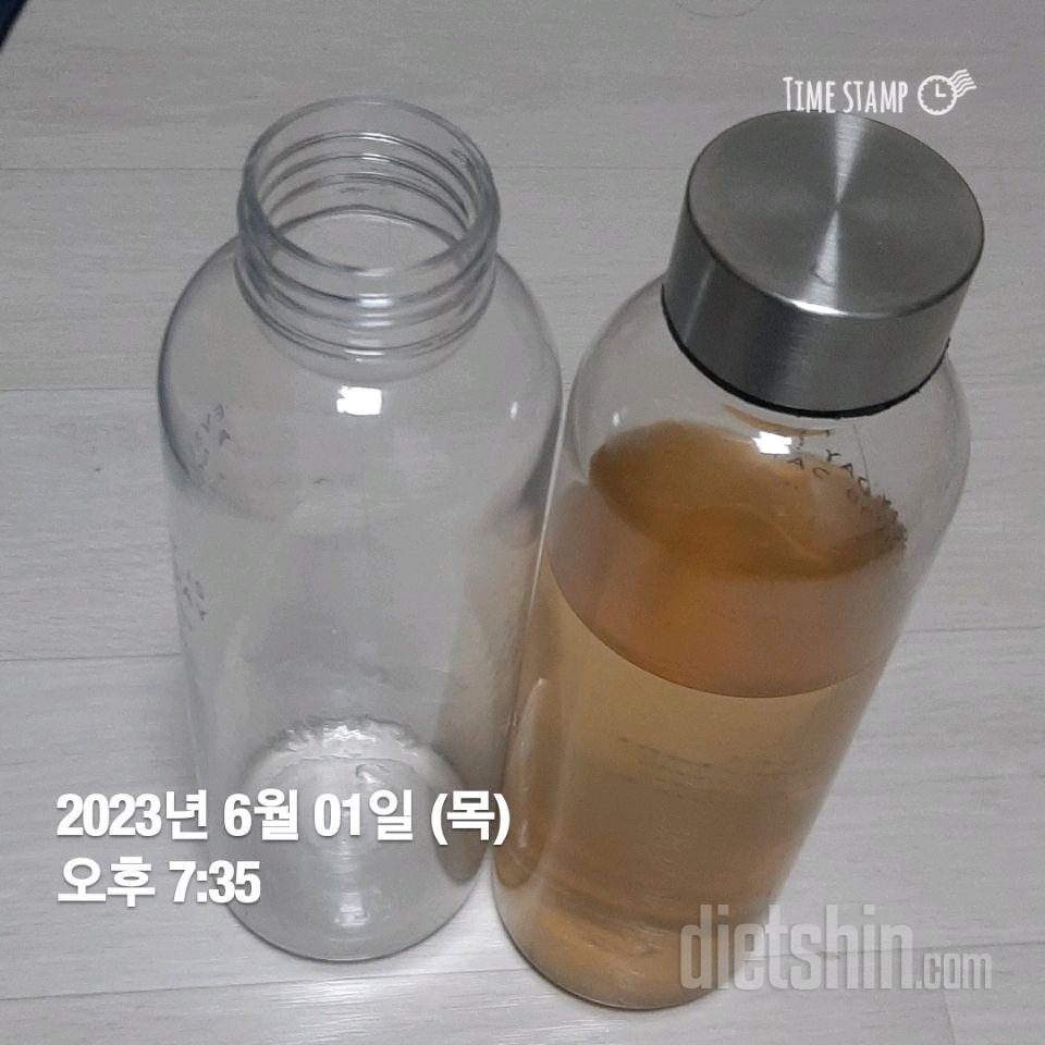 30일 하루 2L 물마시기 1일차 성공!