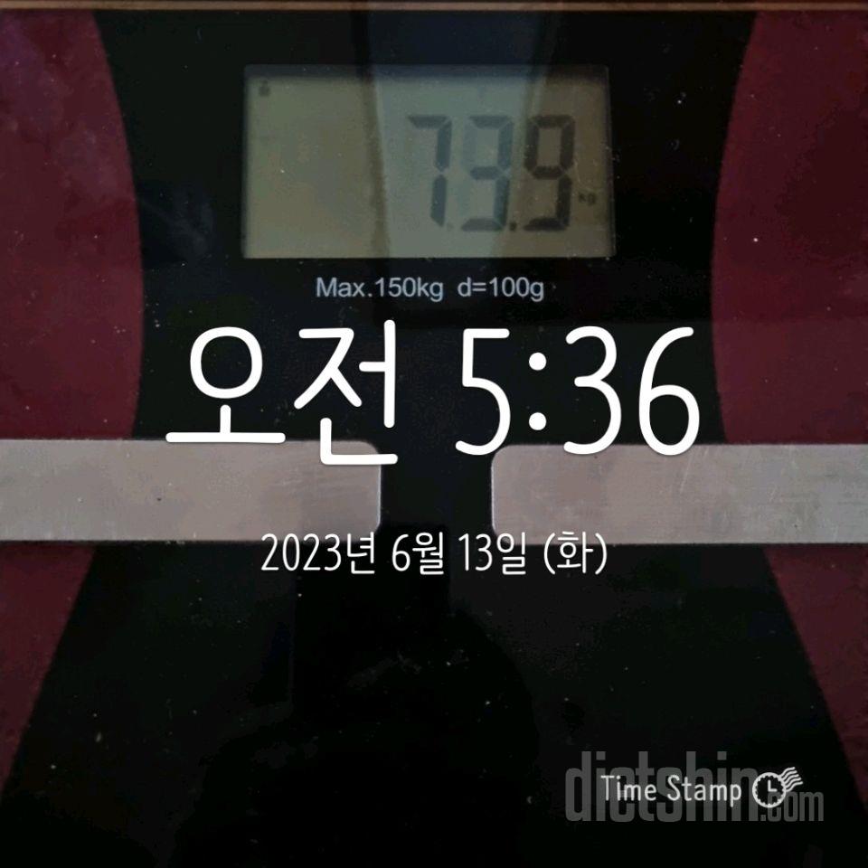 7일 아침 몸무게 재기2일차 성공!