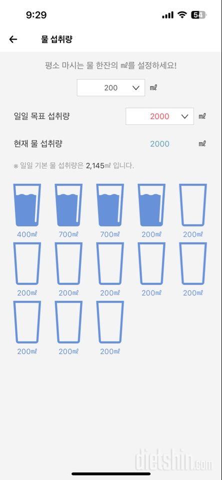 30일 하루 2L 물마시기2일차 성공!