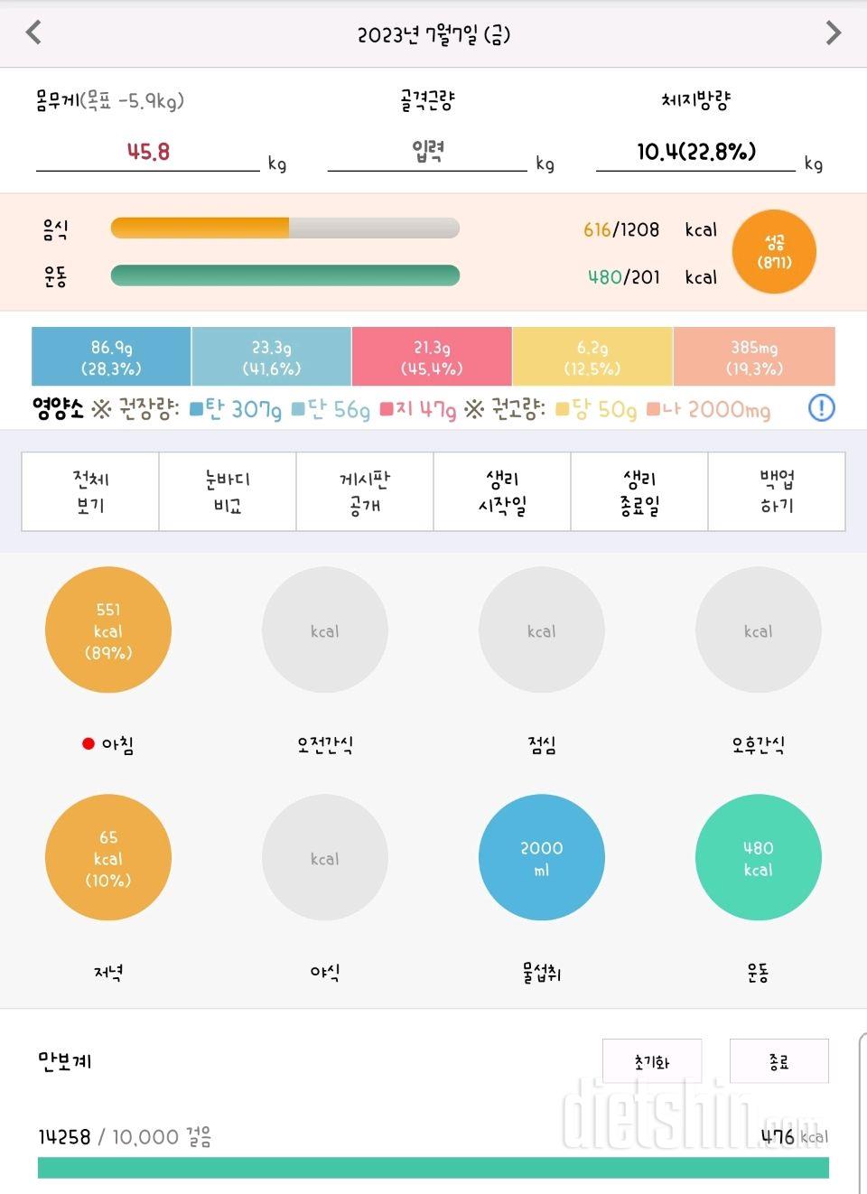 30일 밀가루 끊기5일차 성공!