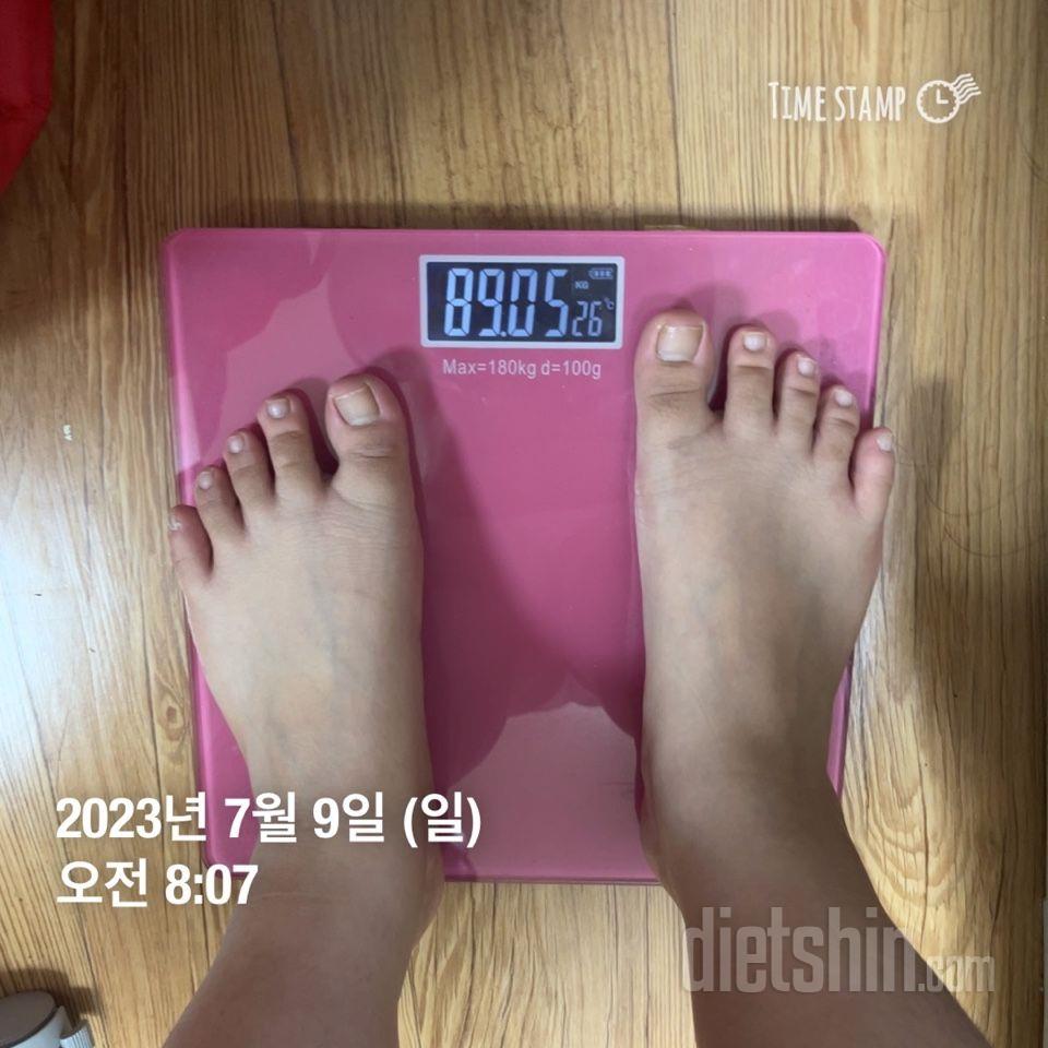 7일 아침 몸무게 재기3일차 성공!