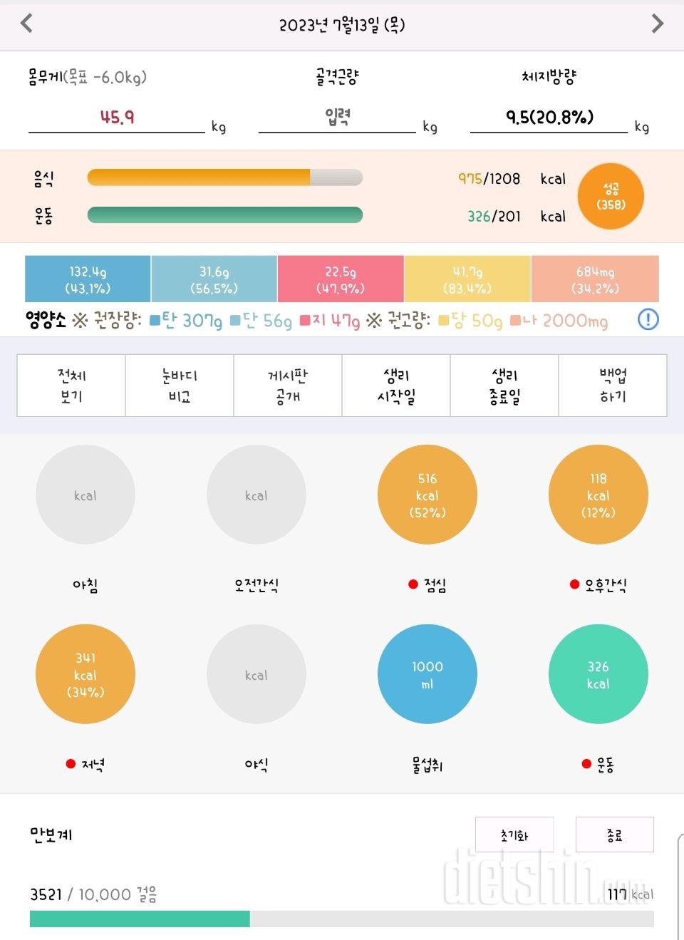 30일 하루 2L 물마시기9일차 성공!