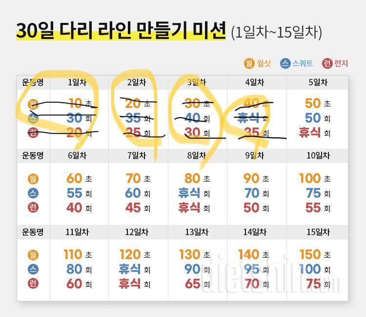 30일 다리라인 만들기4일차 성공!