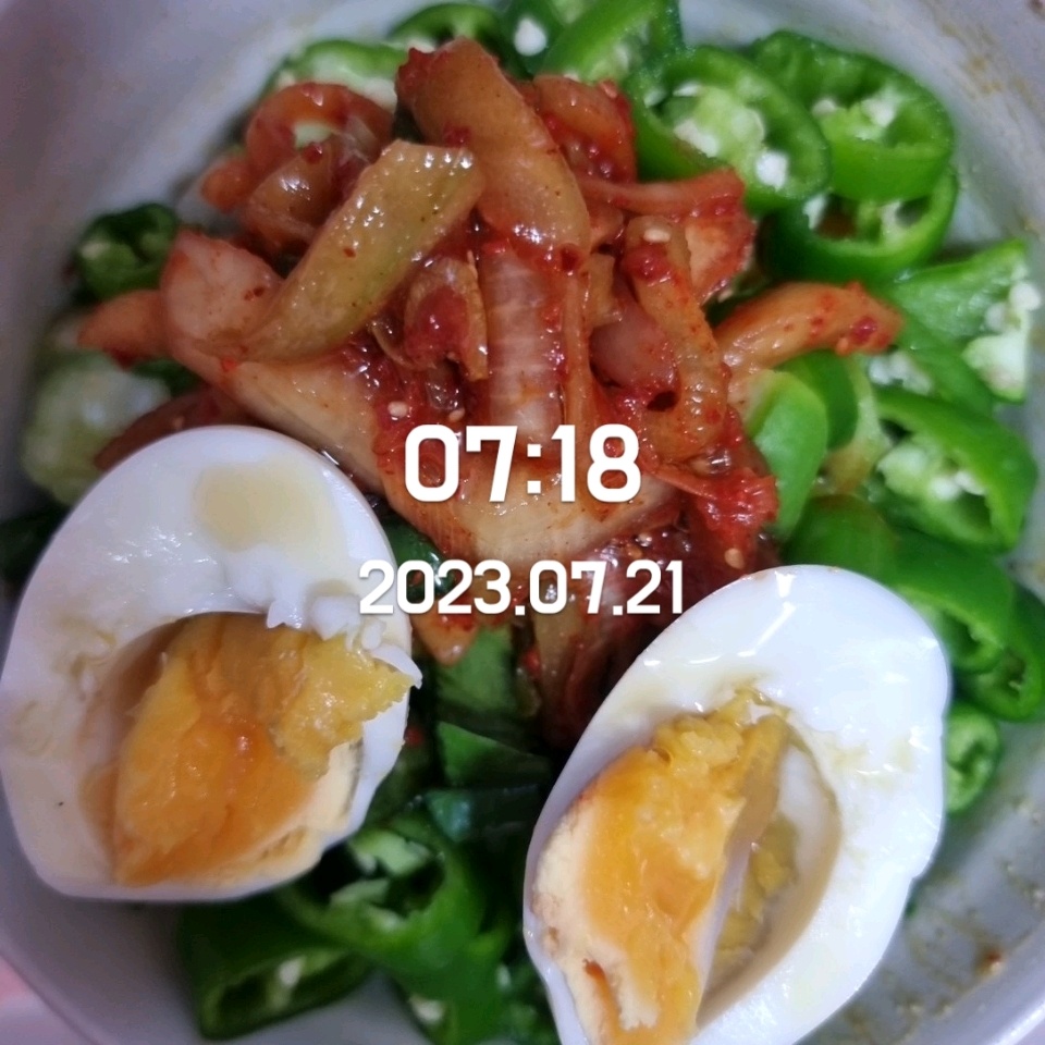 07월 21일( 아침식사 394kcal)