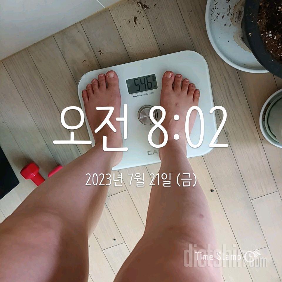 7일 아침 몸무게 재기2일차 성공!