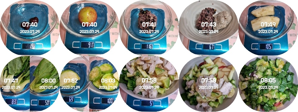 07월 29일( 아침식사 537kcal)