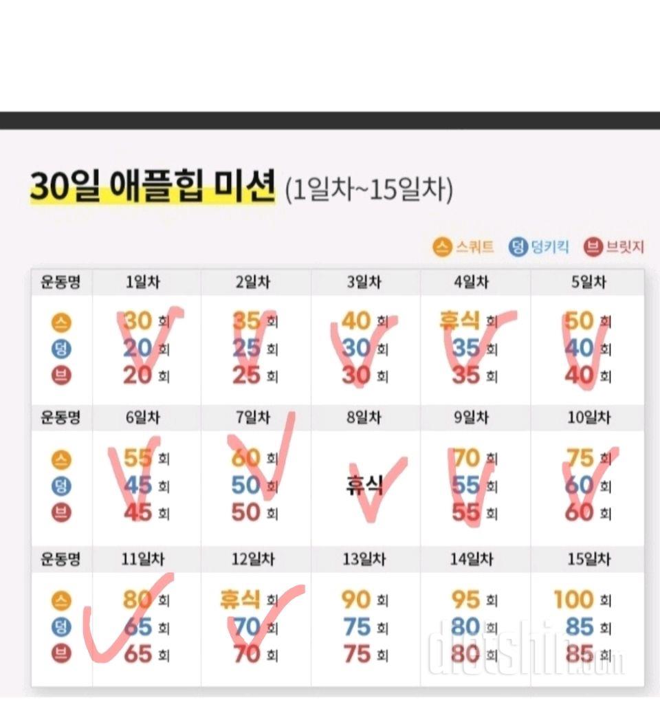 30일 애플힙12일차 성공!