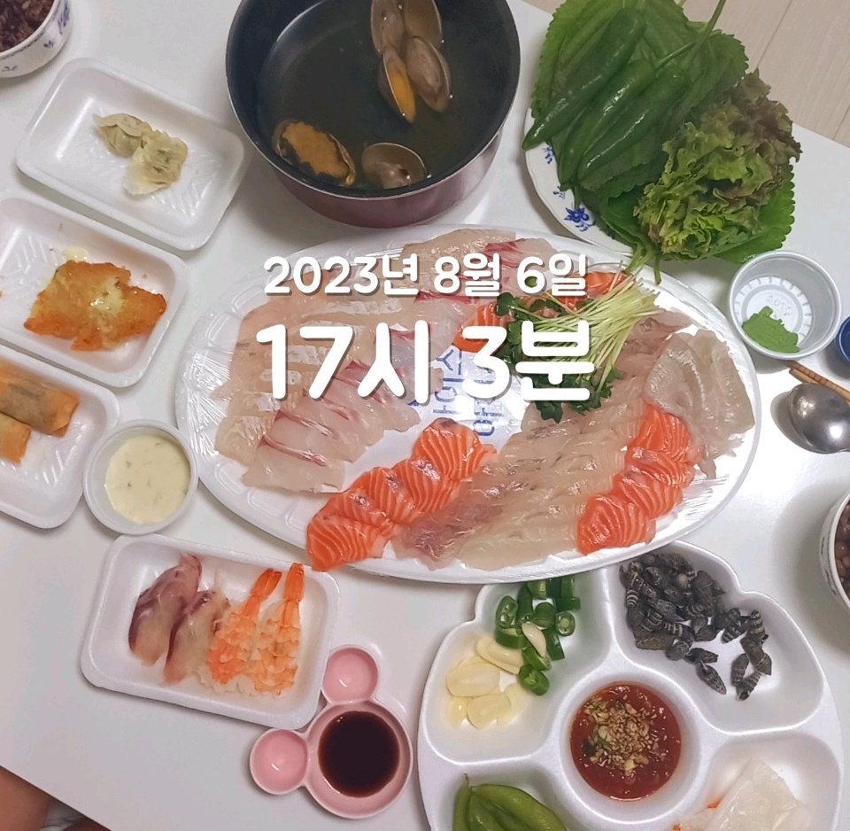 08월 06일( 저녁식사 231kcal)