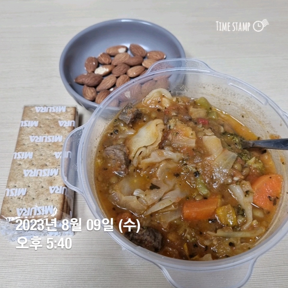 08월 09일( 저녁식사 466kcal)