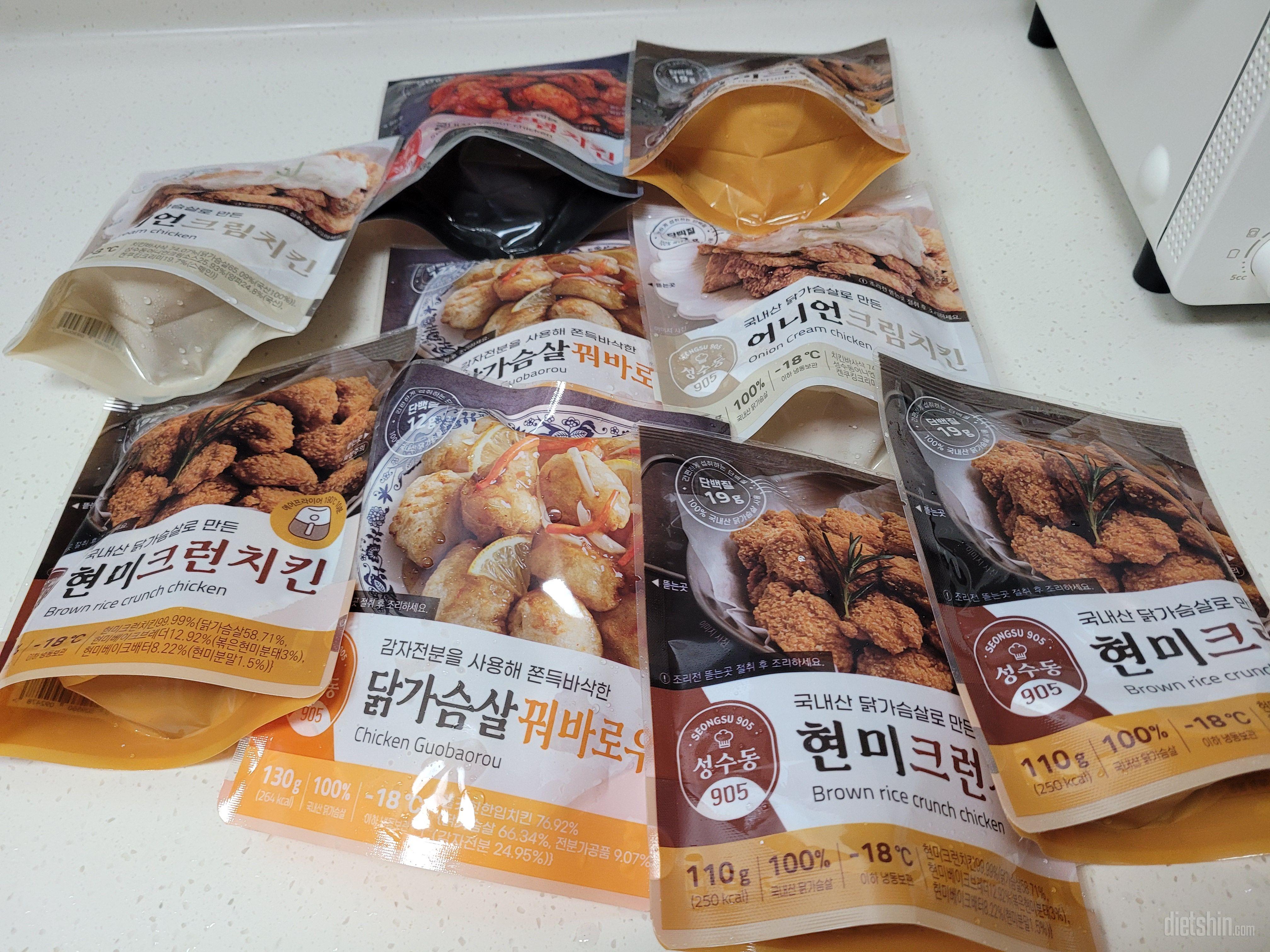 오븐에 살짝 구워서 먹는데 맛이 강하