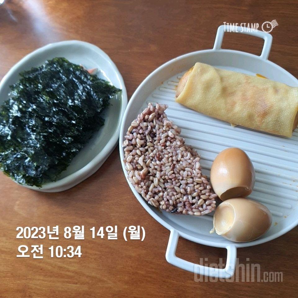 08월 14일( 아침식사 583kcal)