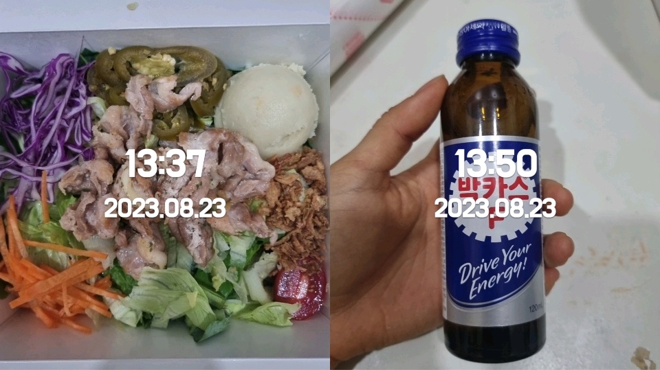 08월 23일( 점심식사 241kcal)