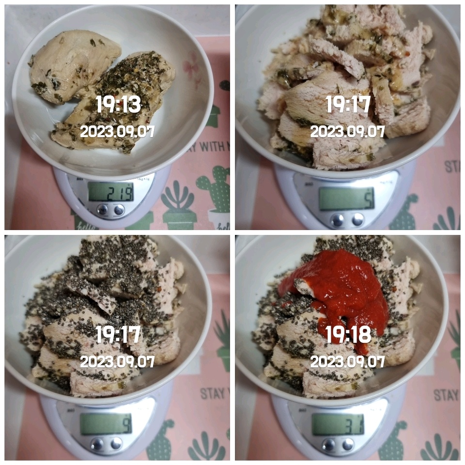 09월 07일( 저녁식사 394kcal)