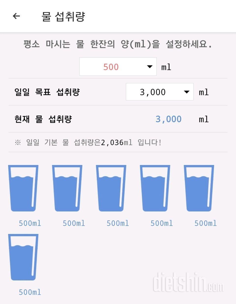 30일 하루 2L 물마시기3일차 성공!