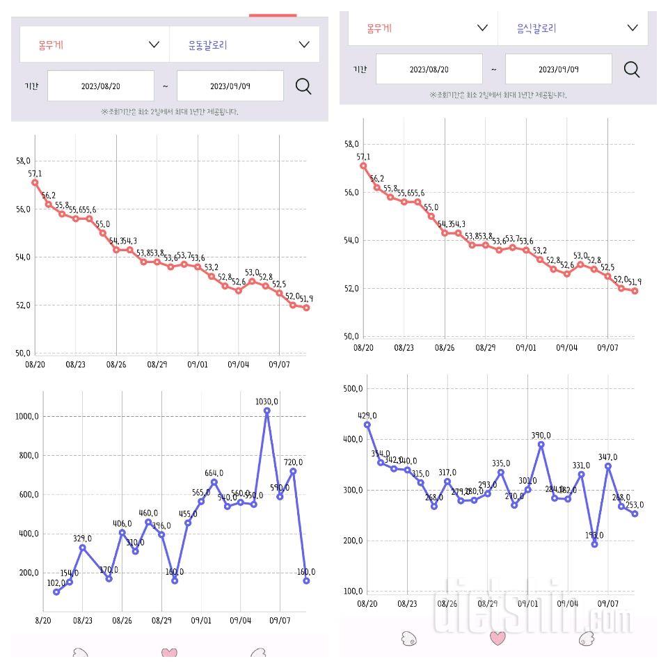 1일식1식 3주동안결과...