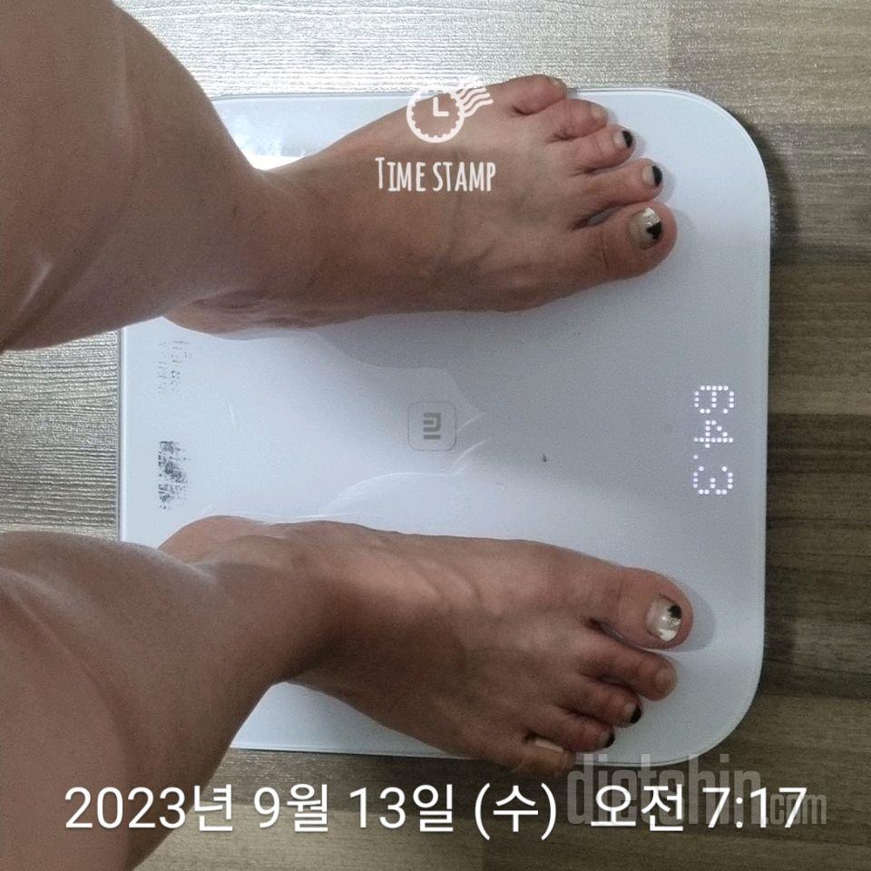 7일 아침 몸무게 재기1일차 성공!