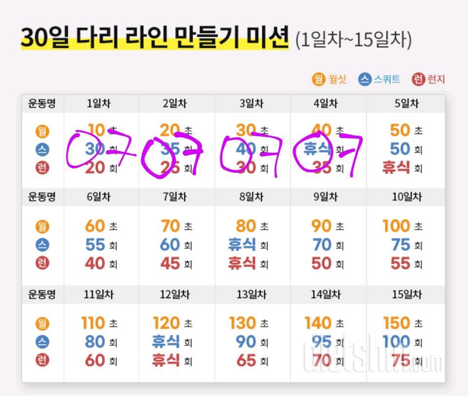 30일 다리라인 만들기4일차 성공!