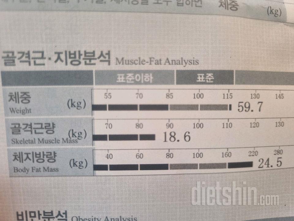 체지방량이 ㅎㄷㄷㄷ 그래도 꾸준히 운동해서 60Kg대로 안돌아가도록 노력해 보겠숨닷!