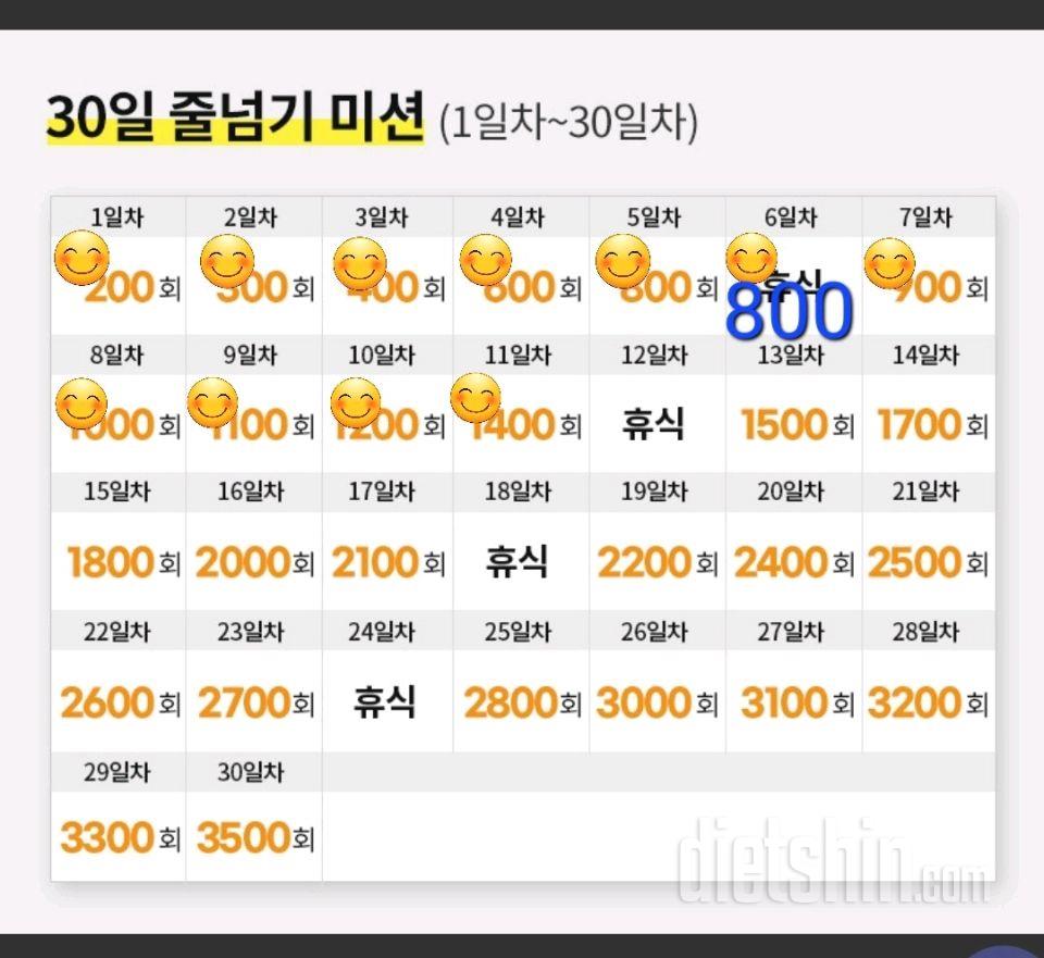 30일 줄넘기11일차 성공!