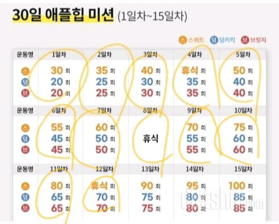 30일 애플힙12일차 성공!