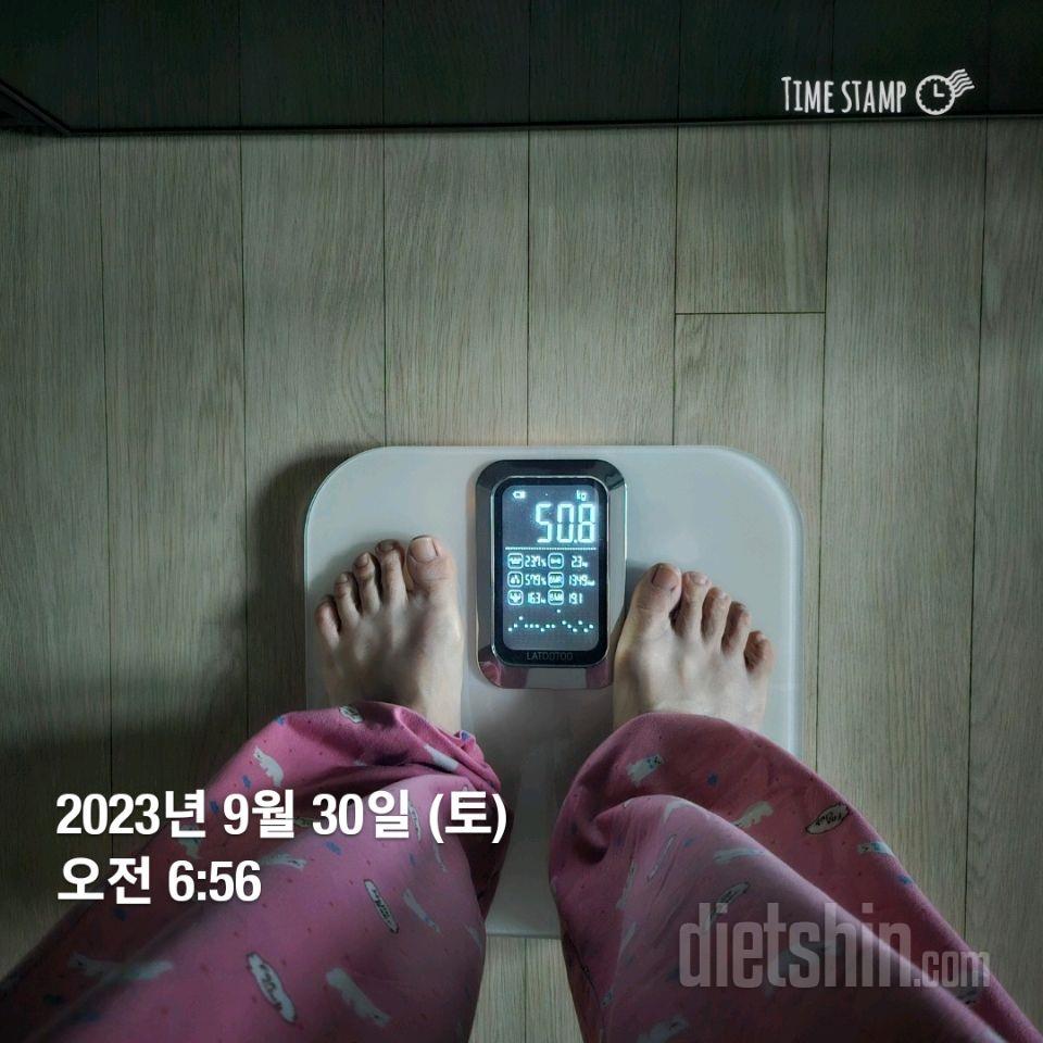 7일 아침 몸무게 재기36일차 성공!