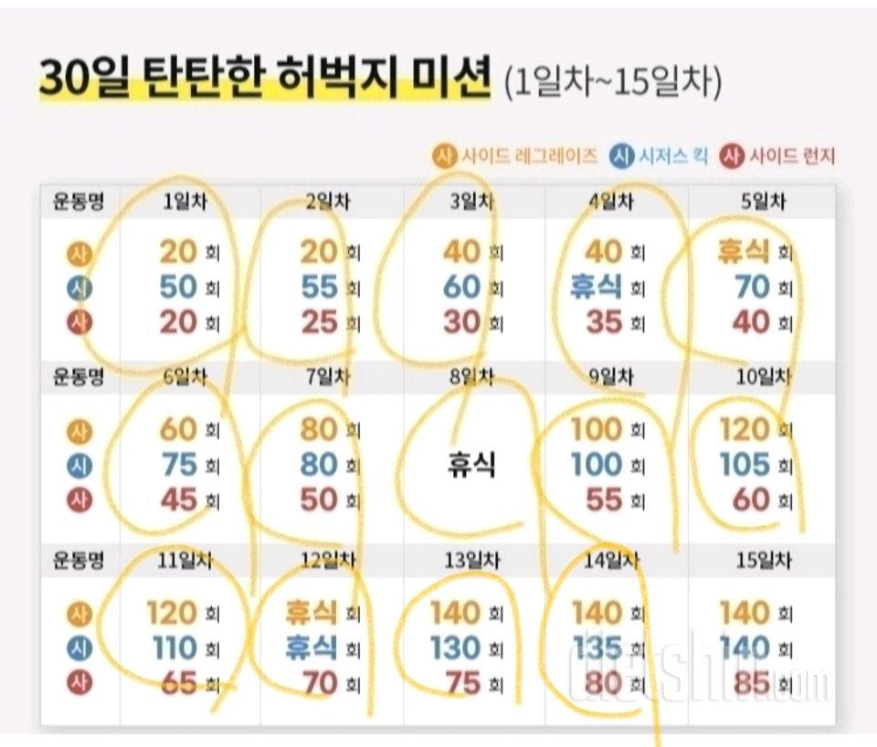 30일 탄탄한 허벅지14일차 성공!