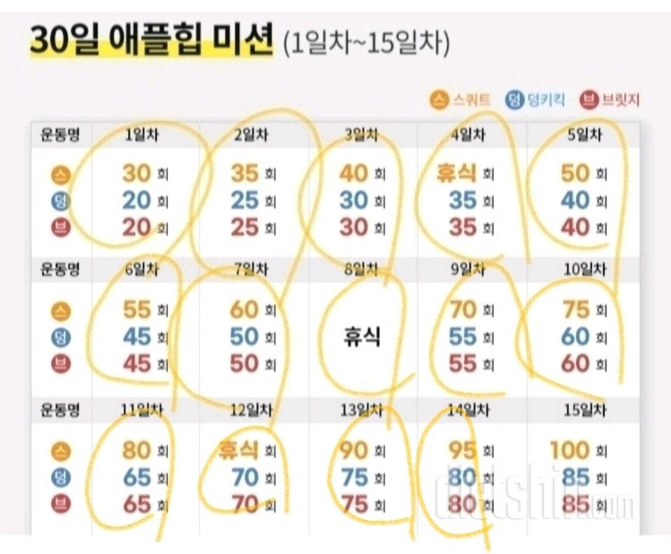 30일 애플힙14일차 성공!