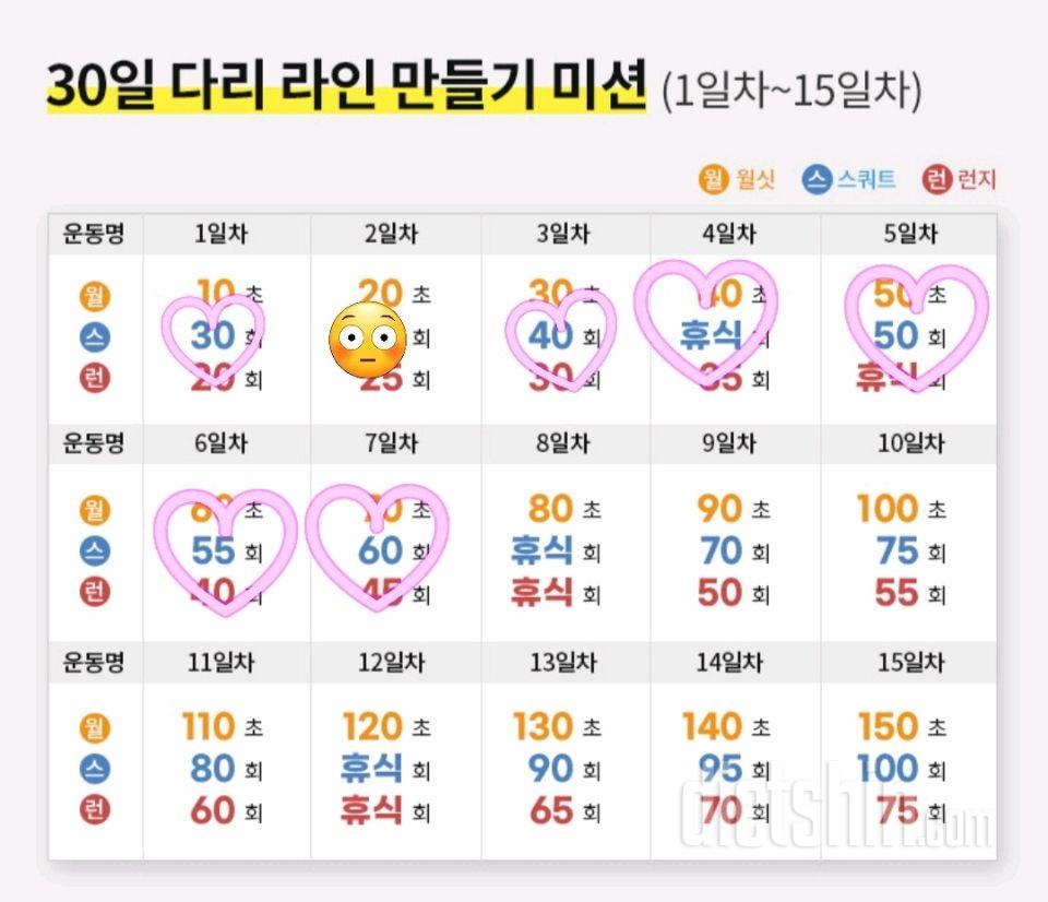 30일 다리라인 만들기7일차 성공!