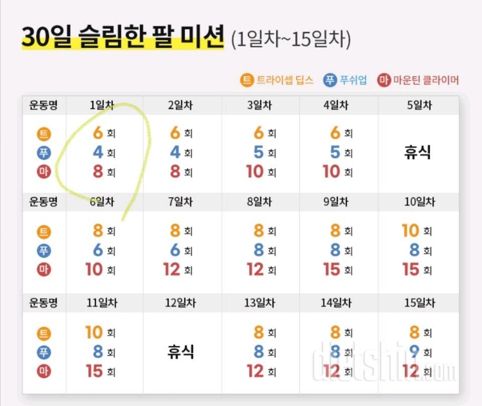 30일 슬림한 팔31일차 성공!